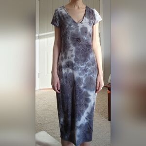 See You Monday Tie-Dye Gray Bodycon Fitted Dress S-XL